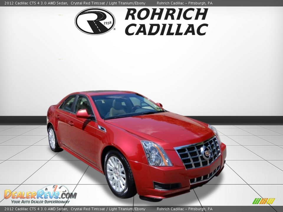 2012 Cadillac CTS 4 3.0 AWD Sedan Crystal Red Tintcoat / Light Titanium/Ebony Photo #7