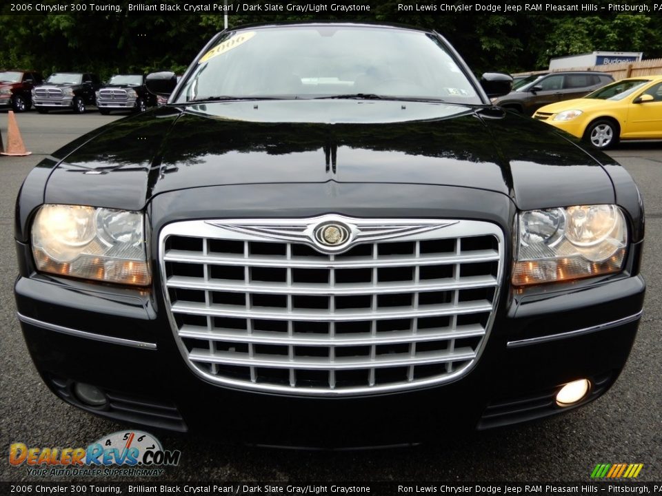 2006 Chrysler 300 Touring Brilliant Black Crystal Pearl / Dark Slate Gray/Light Graystone Photo #8