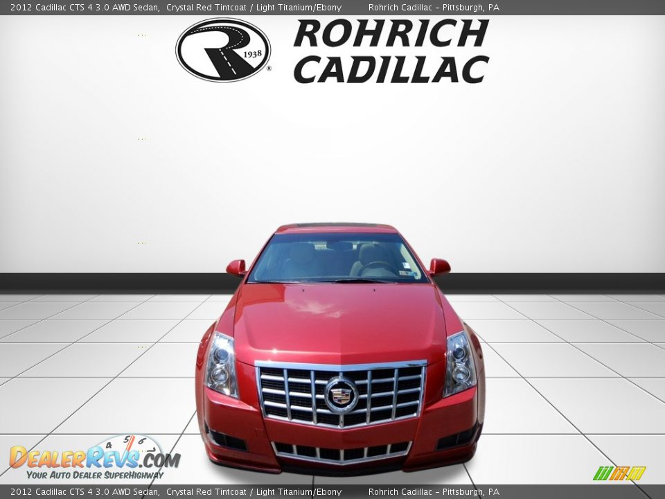 2012 Cadillac CTS 4 3.0 AWD Sedan Crystal Red Tintcoat / Light Titanium/Ebony Photo #8