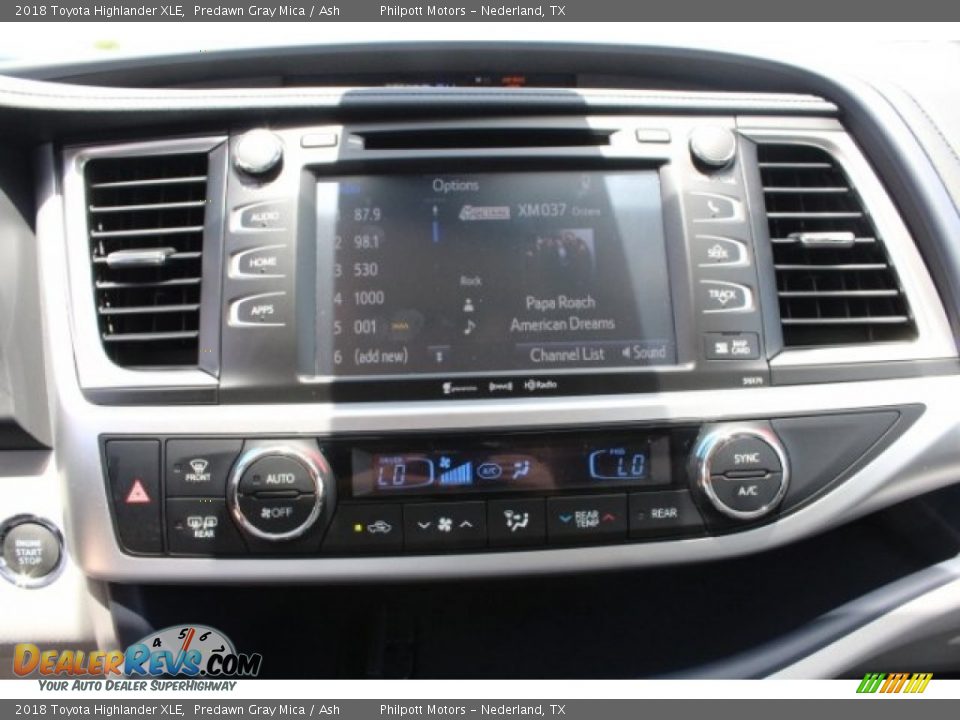 2018 Toyota Highlander XLE Predawn Gray Mica / Ash Photo #18