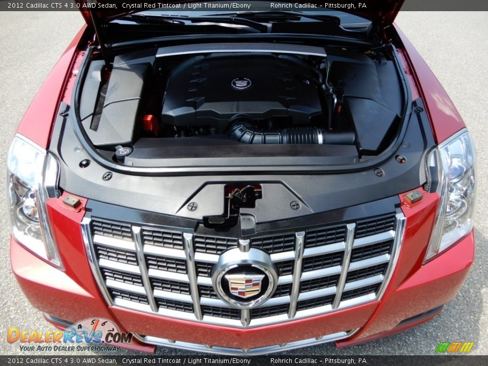 2012 Cadillac CTS 4 3.0 AWD Sedan Crystal Red Tintcoat / Light Titanium/Ebony Photo #10
