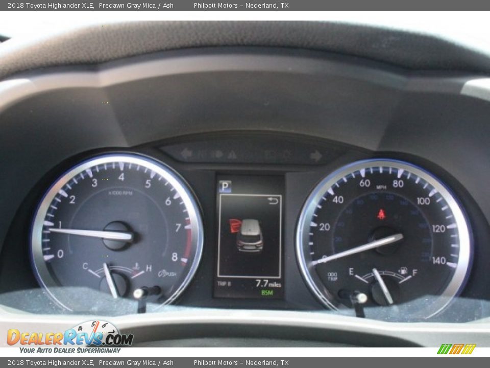 2018 Toyota Highlander XLE Predawn Gray Mica / Ash Photo #23
