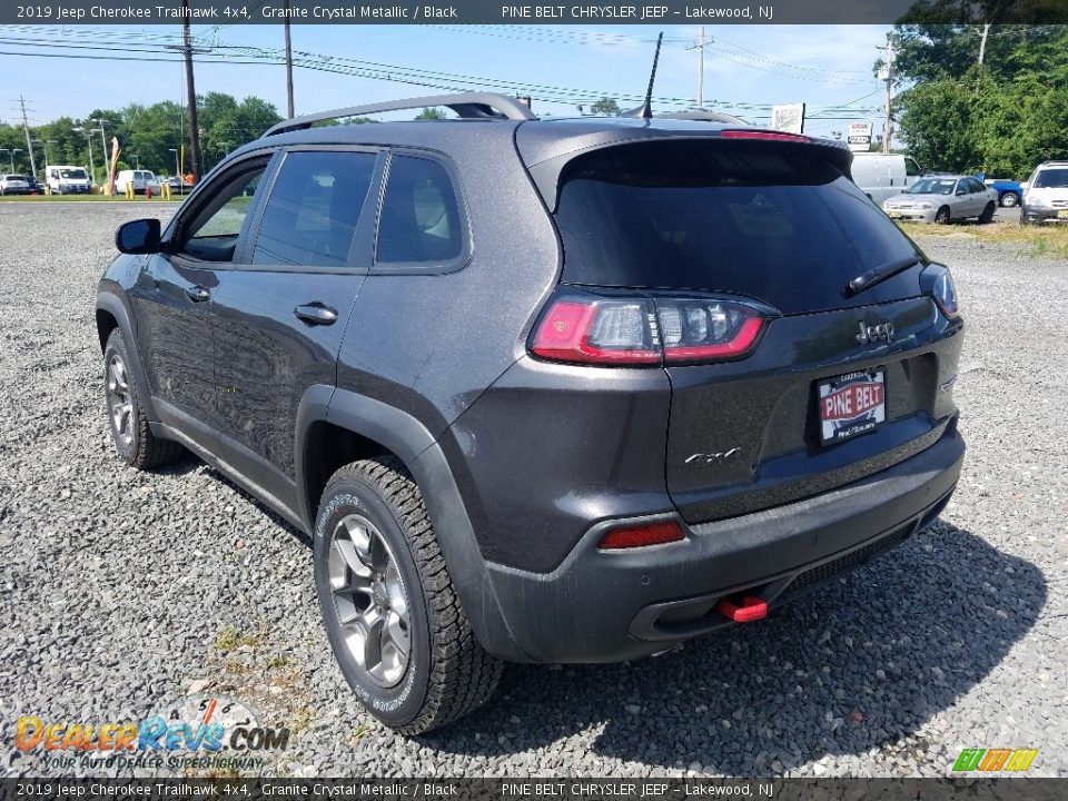 2019 Jeep Cherokee Trailhawk 4x4 Granite Crystal Metallic / Black Photo #4