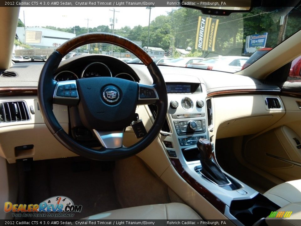 2012 Cadillac CTS 4 3.0 AWD Sedan Crystal Red Tintcoat / Light Titanium/Ebony Photo #13