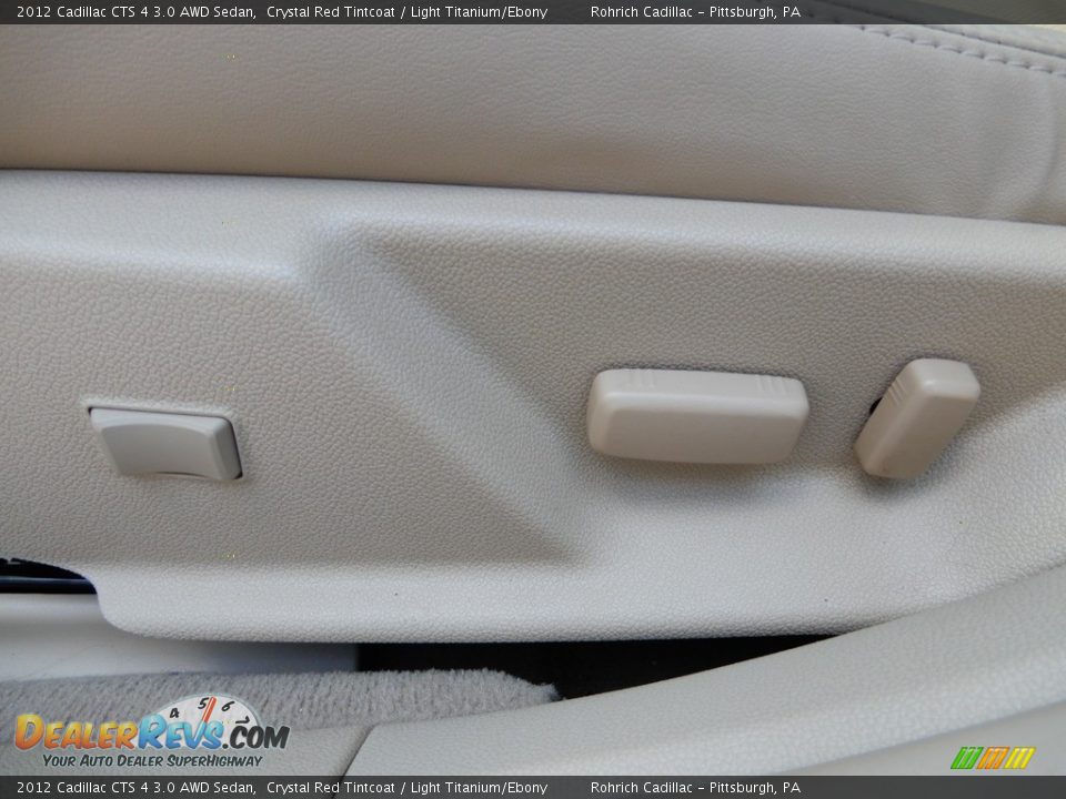 2012 Cadillac CTS 4 3.0 AWD Sedan Crystal Red Tintcoat / Light Titanium/Ebony Photo #18