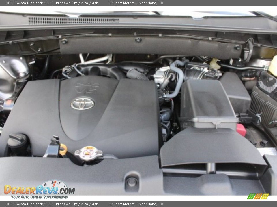 2018 Toyota Highlander XLE Predawn Gray Mica / Ash Photo #36