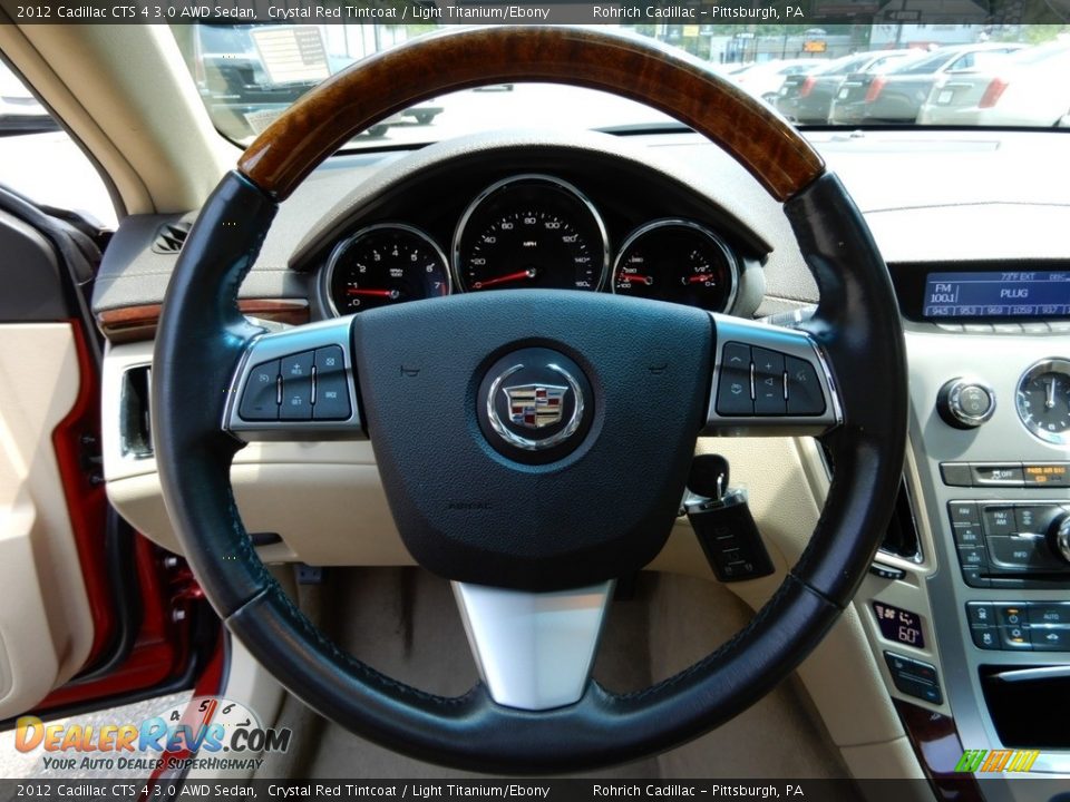 2012 Cadillac CTS 4 3.0 AWD Sedan Crystal Red Tintcoat / Light Titanium/Ebony Photo #20