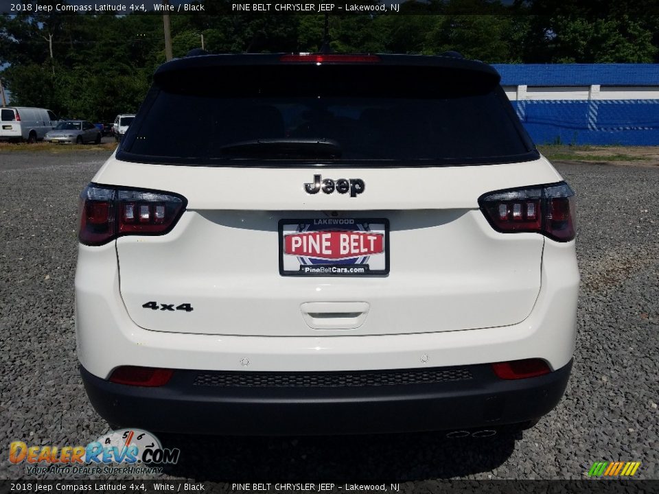 2018 Jeep Compass Latitude 4x4 White / Black Photo #5