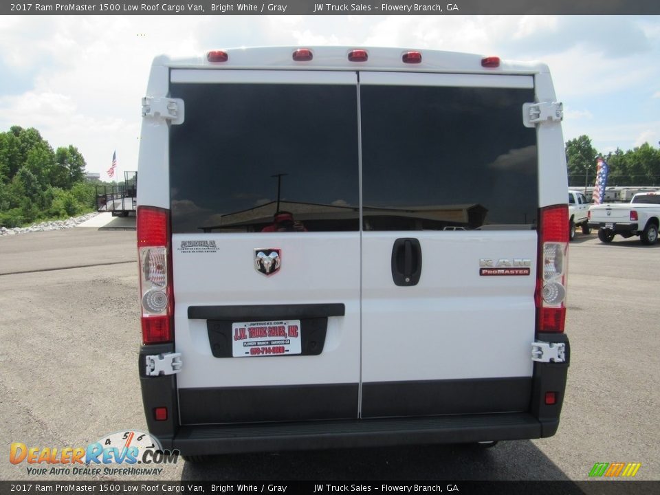 2017 Ram ProMaster 1500 Low Roof Cargo Van Bright White / Gray Photo #6