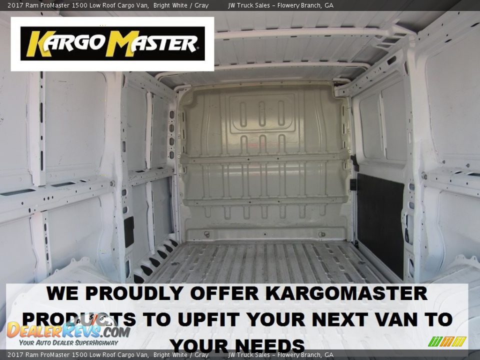 2017 Ram ProMaster 1500 Low Roof Cargo Van Bright White / Gray Photo #23