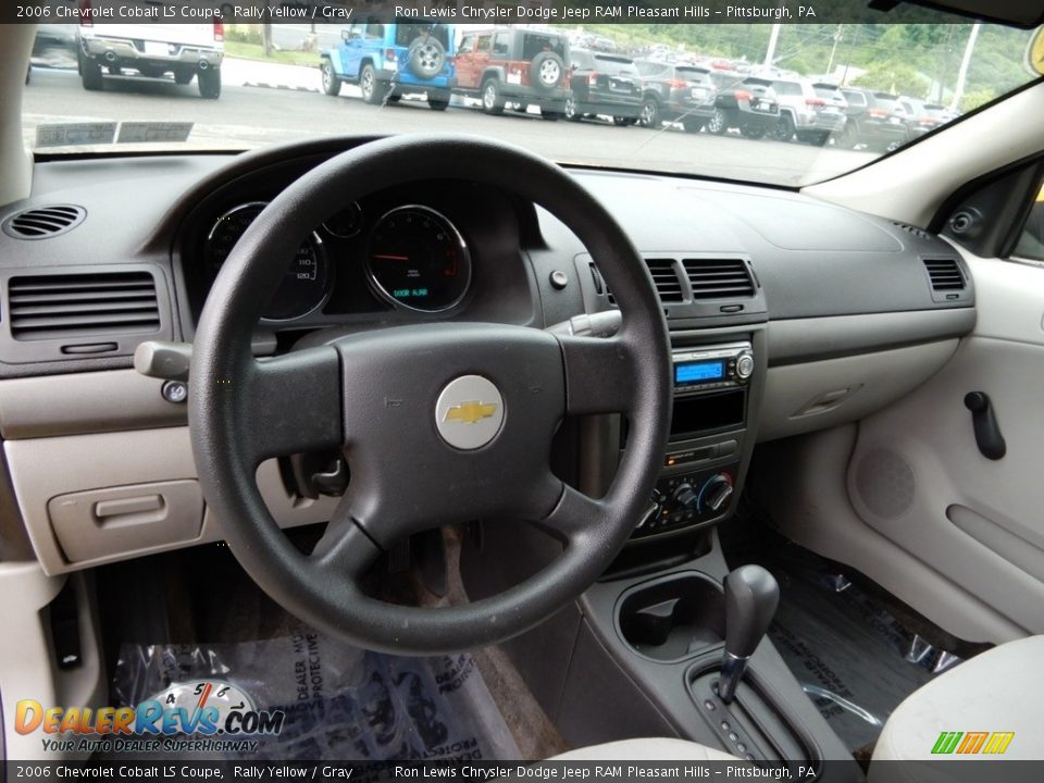 2006 Chevrolet Cobalt LS Coupe Rally Yellow / Gray Photo #12