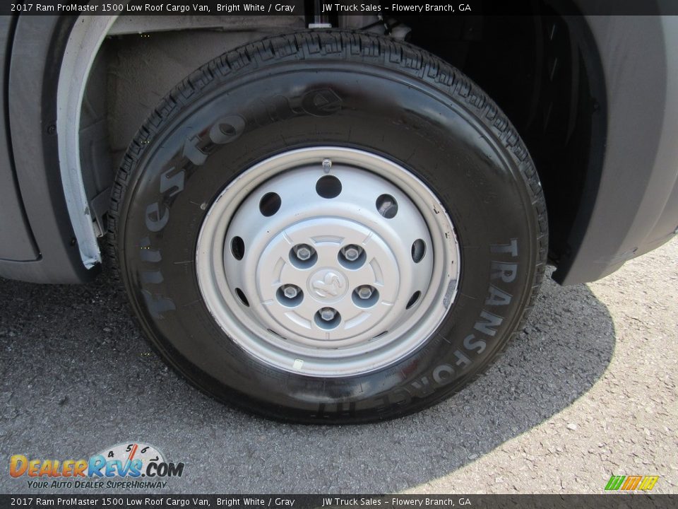 2017 Ram ProMaster 1500 Low Roof Cargo Van Bright White / Gray Photo #28