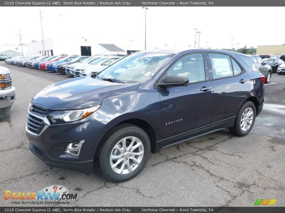 2018 Chevrolet Equinox LS AWD Storm Blue Metallic / Medium Ash Gray Photo #1