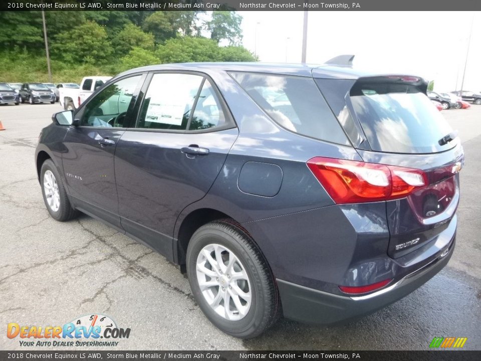 2018 Chevrolet Equinox LS AWD Storm Blue Metallic / Medium Ash Gray Photo #3