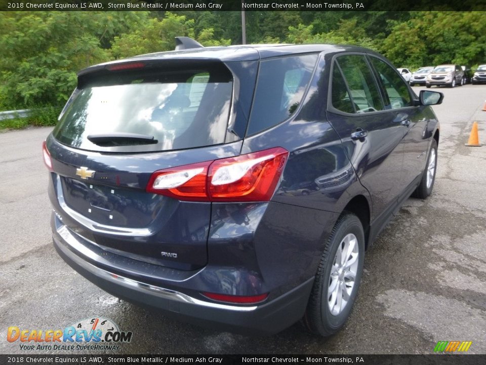 2018 Chevrolet Equinox LS AWD Storm Blue Metallic / Medium Ash Gray Photo #5