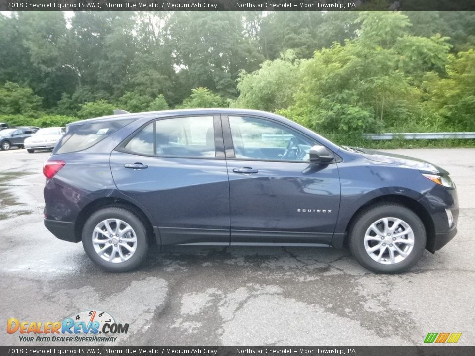2018 Chevrolet Equinox LS AWD Storm Blue Metallic / Medium Ash Gray Photo #6