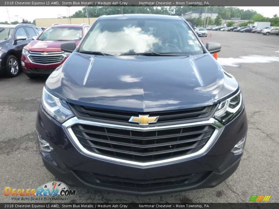 2018 Chevrolet Equinox LS AWD Storm Blue Metallic / Medium Ash Gray Photo #8