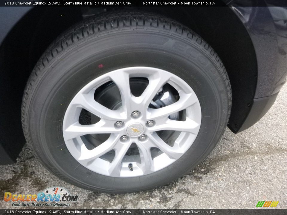 2018 Chevrolet Equinox LS AWD Storm Blue Metallic / Medium Ash Gray Photo #9