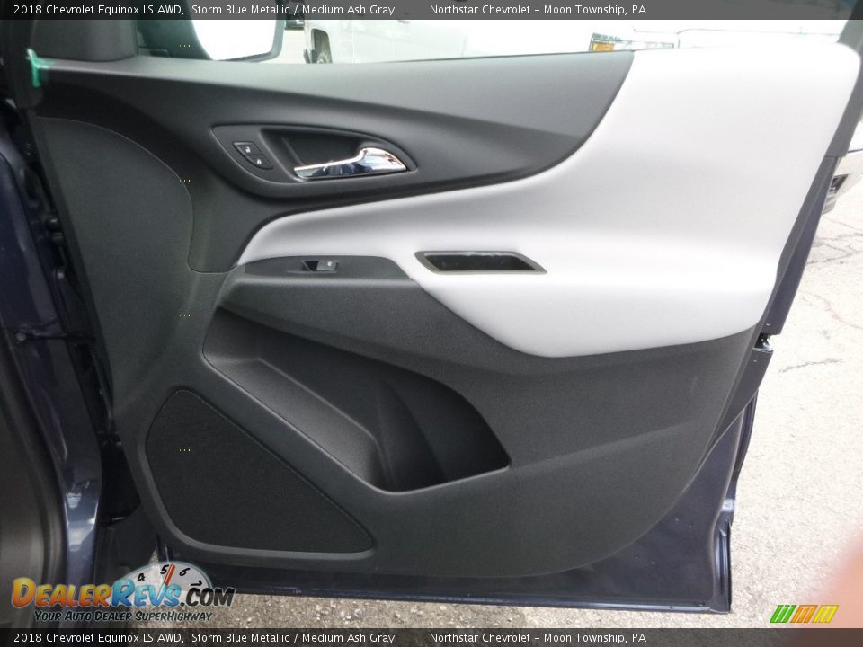 2018 Chevrolet Equinox LS AWD Storm Blue Metallic / Medium Ash Gray Photo #12