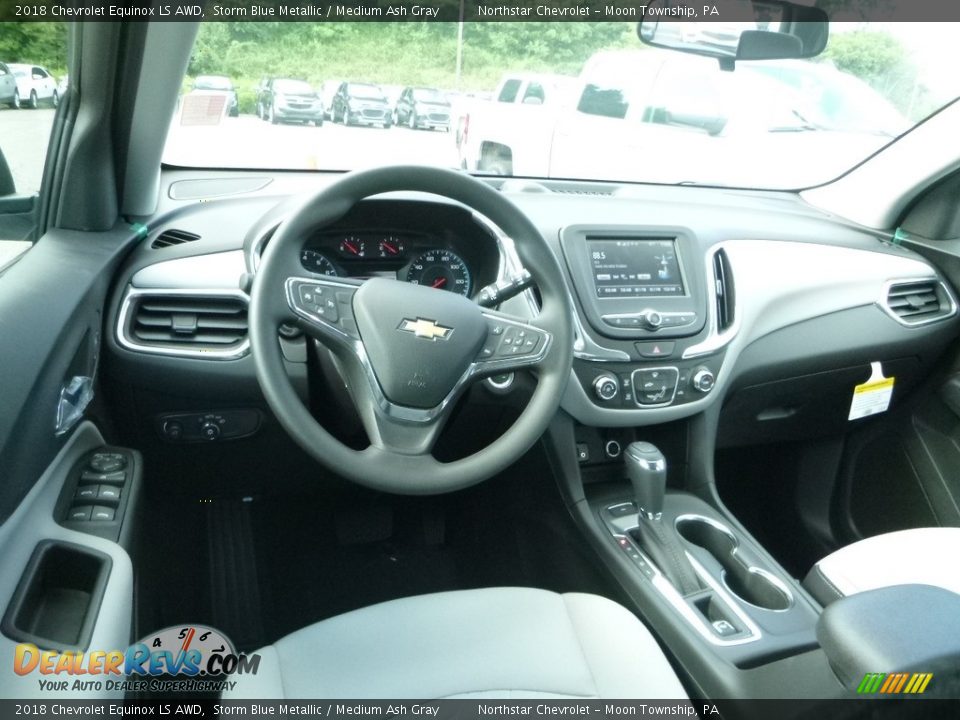 2018 Chevrolet Equinox LS AWD Storm Blue Metallic / Medium Ash Gray Photo #14