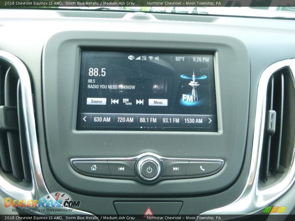 2018 Chevrolet Equinox LS AWD Storm Blue Metallic / Medium Ash Gray Photo #18