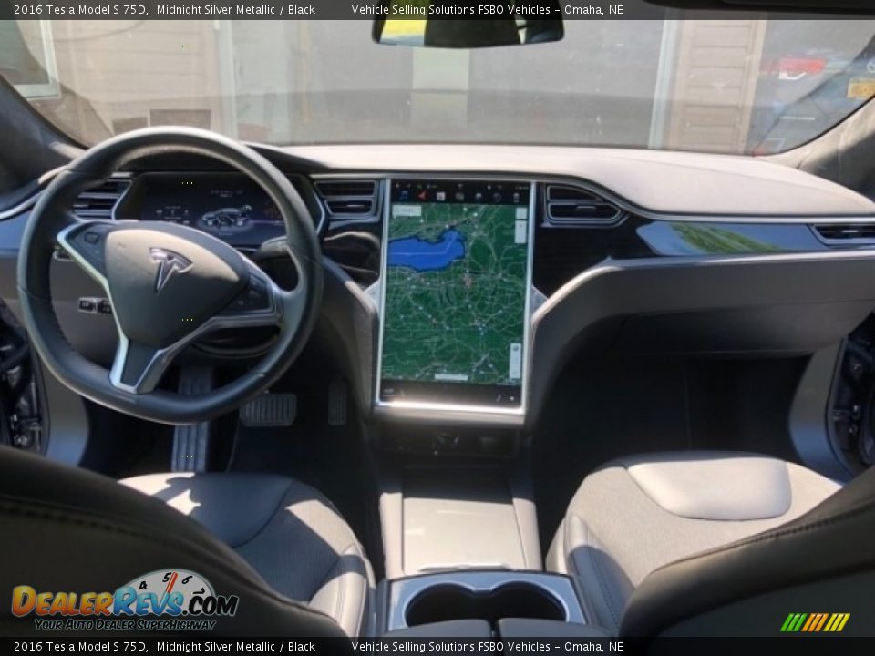 2016 Tesla Model S 75D Midnight Silver Metallic / Black Photo #2