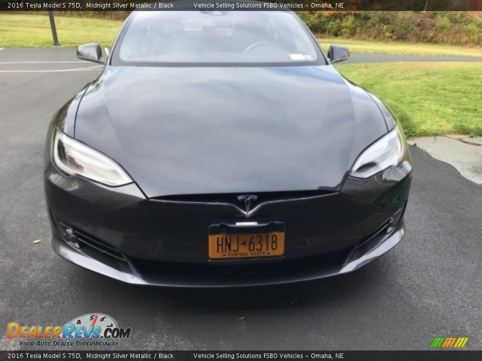 2016 Tesla Model S 75D Midnight Silver Metallic / Black Photo #4