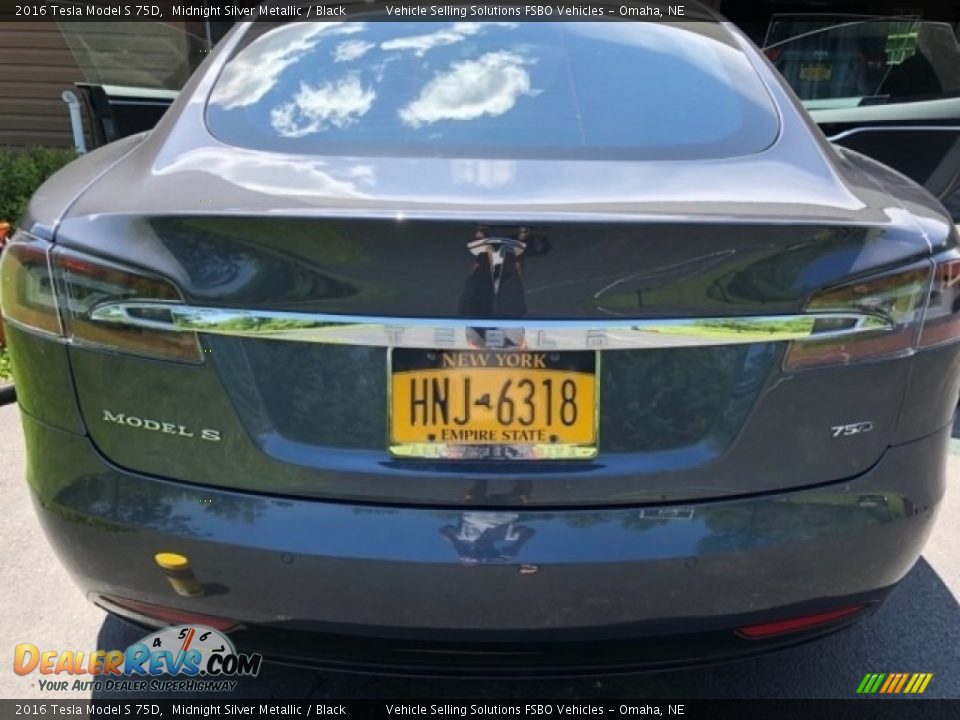 2016 Tesla Model S 75D Midnight Silver Metallic / Black Photo #6