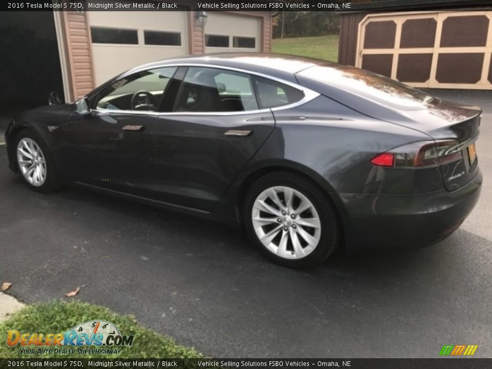 2016 Tesla Model S 75D Midnight Silver Metallic / Black Photo #8