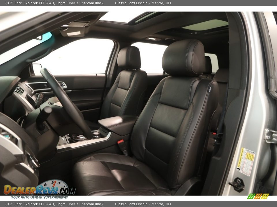 2015 Ford Explorer XLT 4WD Ingot Silver / Charcoal Black Photo #6