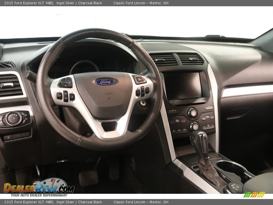 2015 Ford Explorer XLT 4WD Ingot Silver / Charcoal Black Photo #7