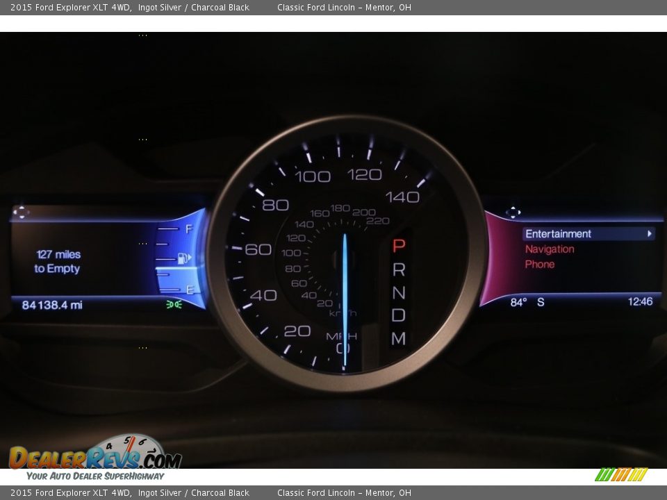 2015 Ford Explorer XLT 4WD Ingot Silver / Charcoal Black Photo #9