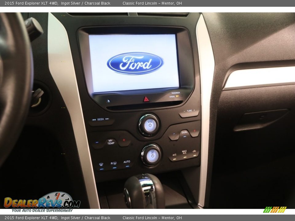 2015 Ford Explorer XLT 4WD Ingot Silver / Charcoal Black Photo #10
