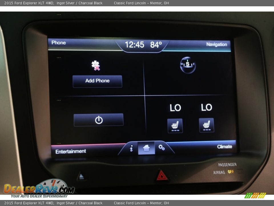 2015 Ford Explorer XLT 4WD Ingot Silver / Charcoal Black Photo #11