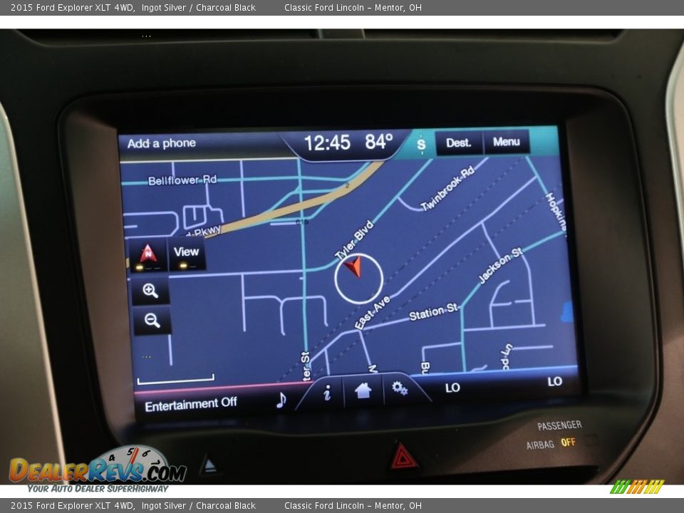 2015 Ford Explorer XLT 4WD Ingot Silver / Charcoal Black Photo #12