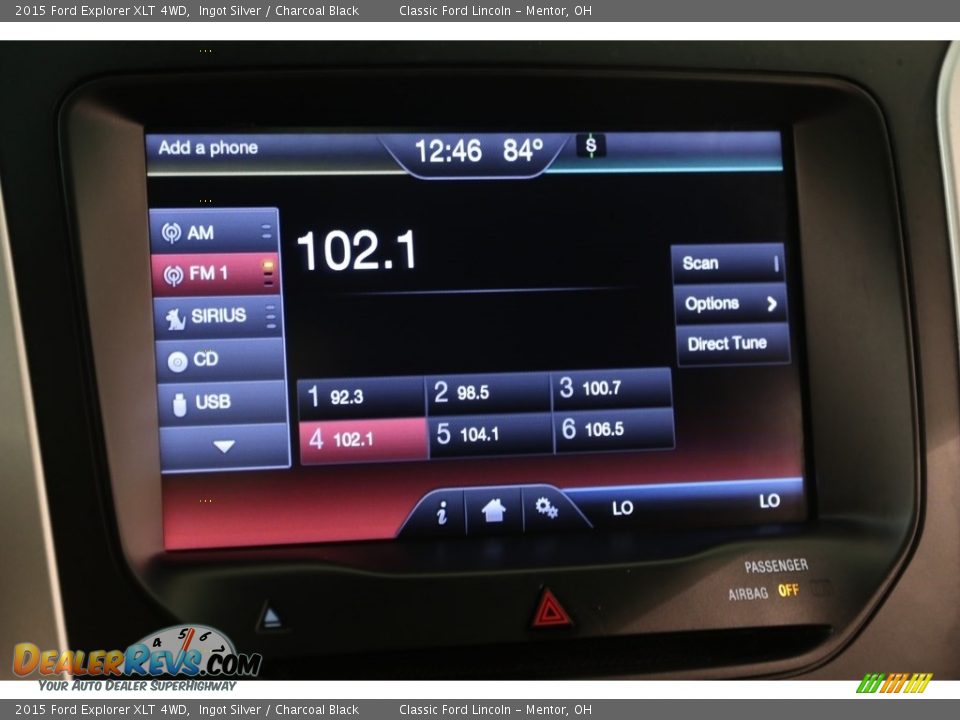 2015 Ford Explorer XLT 4WD Ingot Silver / Charcoal Black Photo #14