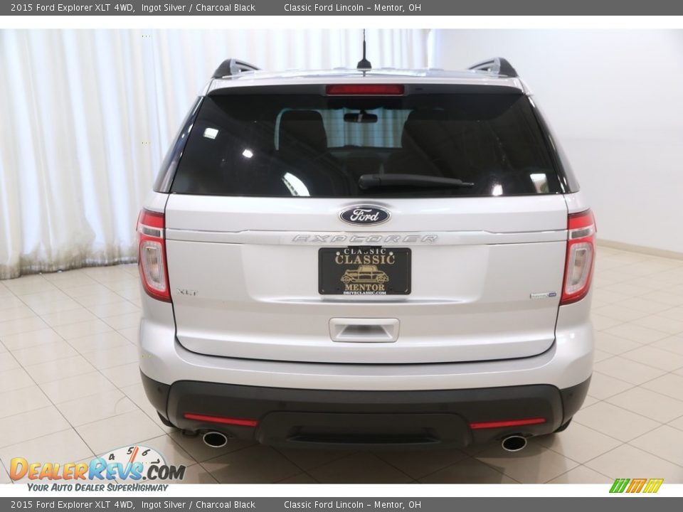 2015 Ford Explorer XLT 4WD Ingot Silver / Charcoal Black Photo #21