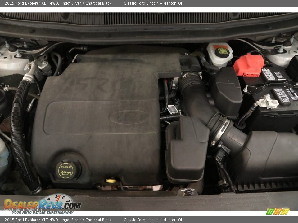 2015 Ford Explorer XLT 4WD Ingot Silver / Charcoal Black Photo #22