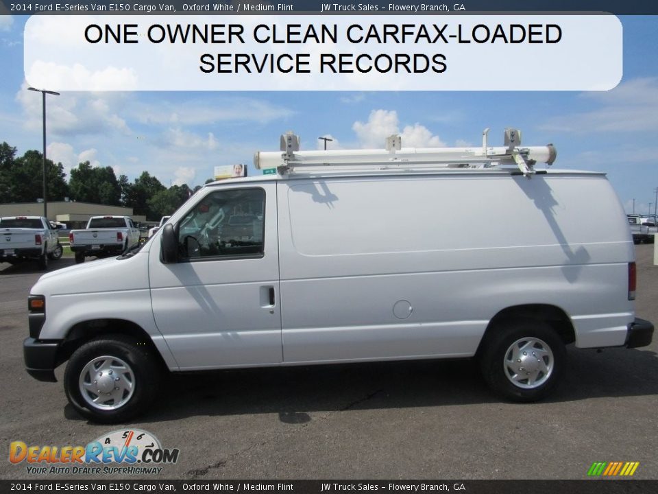 2014 Ford E-Series Van E150 Cargo Van Oxford White / Medium Flint Photo #3