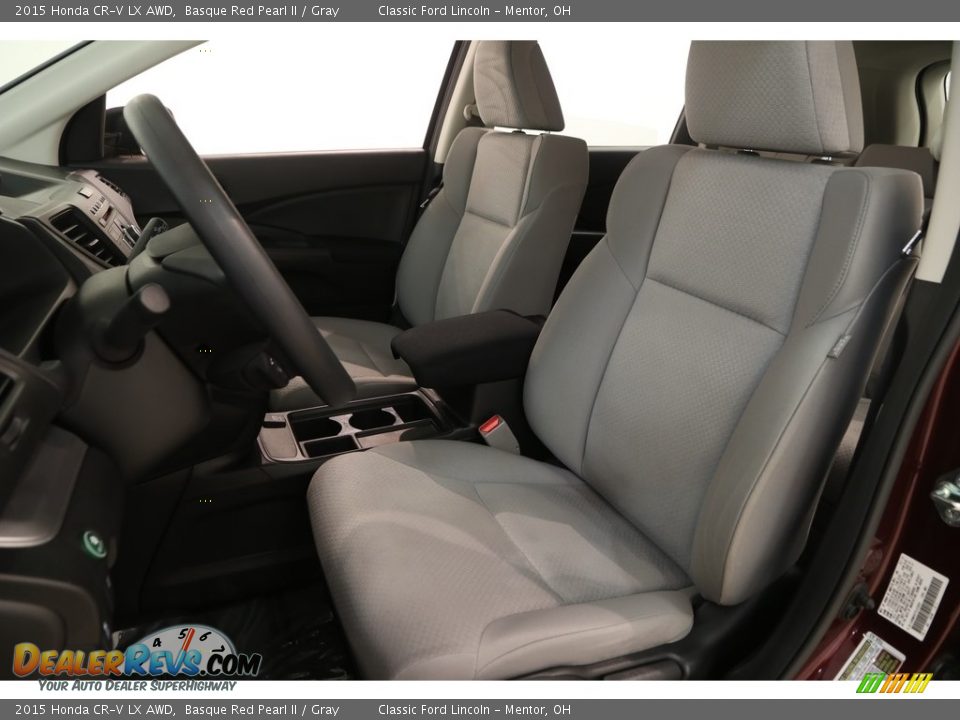 2015 Honda CR-V LX AWD Basque Red Pearl II / Gray Photo #6