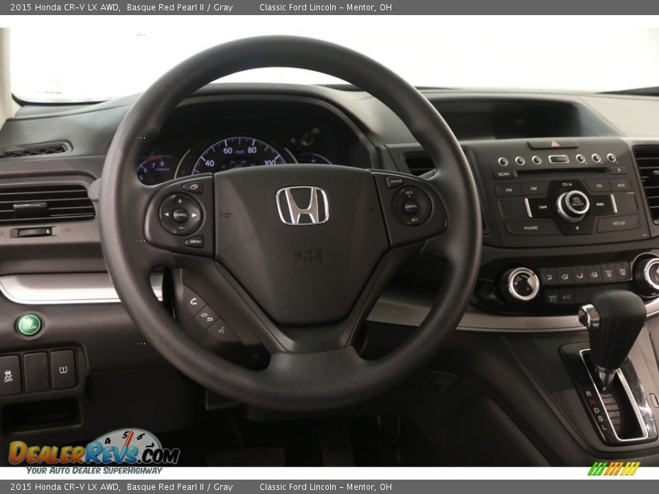 2015 Honda CR-V LX AWD Basque Red Pearl II / Gray Photo #7