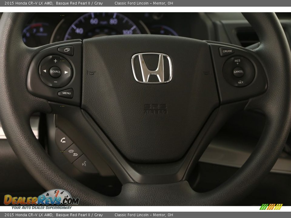 2015 Honda CR-V LX AWD Basque Red Pearl II / Gray Photo #8