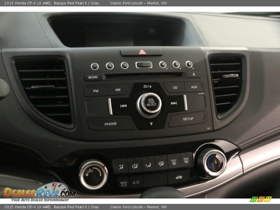2015 Honda CR-V LX AWD Basque Red Pearl II / Gray Photo #10