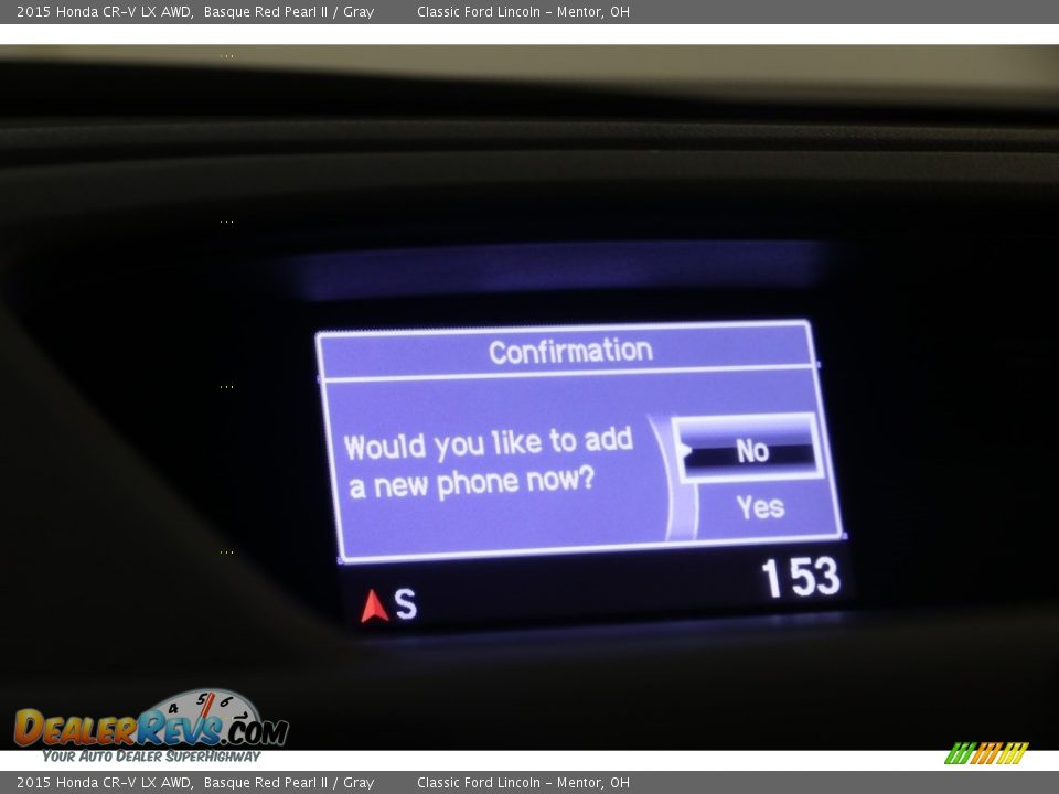 2015 Honda CR-V LX AWD Basque Red Pearl II / Gray Photo #13