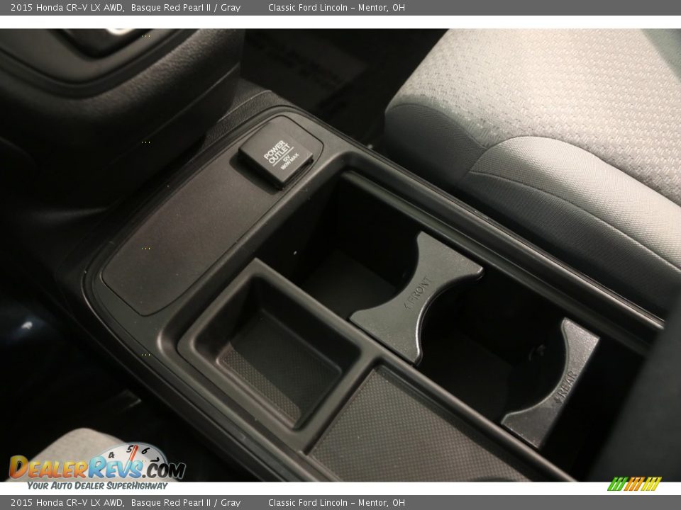 2015 Honda CR-V LX AWD Basque Red Pearl II / Gray Photo #15