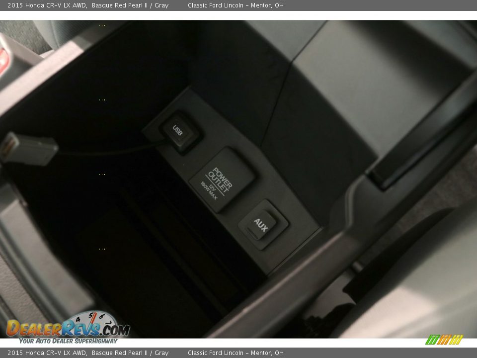 2015 Honda CR-V LX AWD Basque Red Pearl II / Gray Photo #17