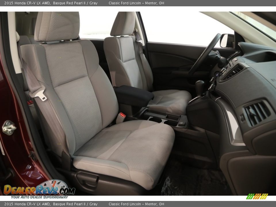 2015 Honda CR-V LX AWD Basque Red Pearl II / Gray Photo #18