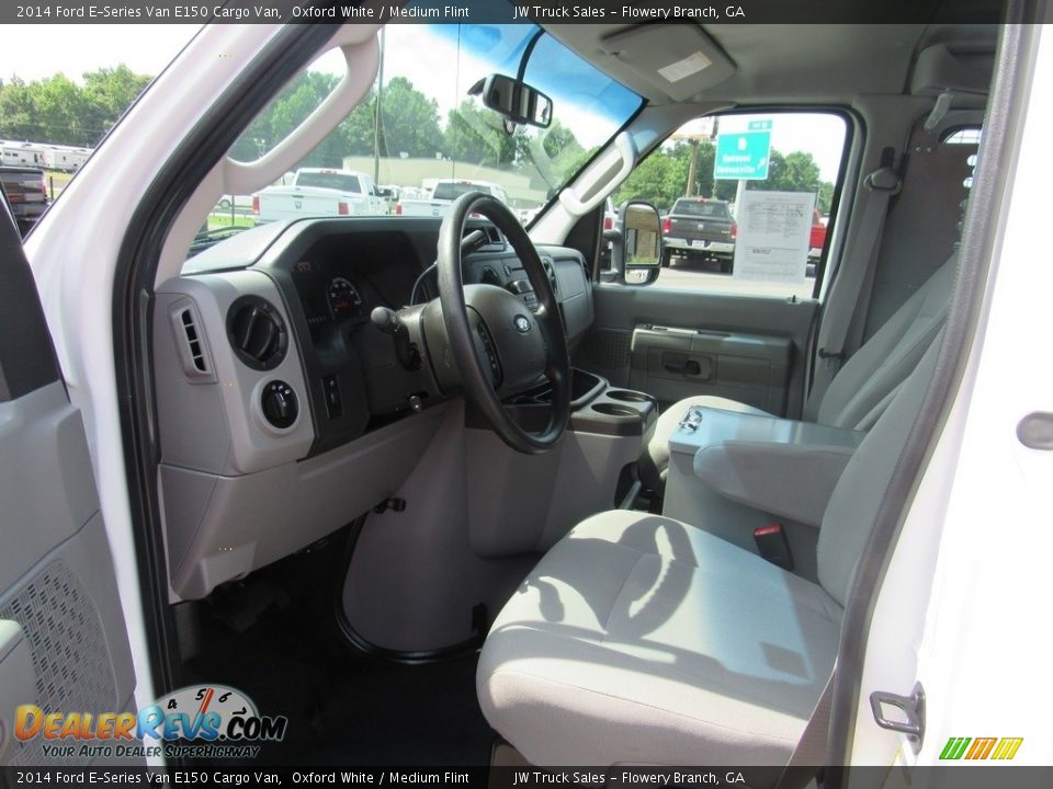 2014 Ford E-Series Van E150 Cargo Van Oxford White / Medium Flint Photo #18