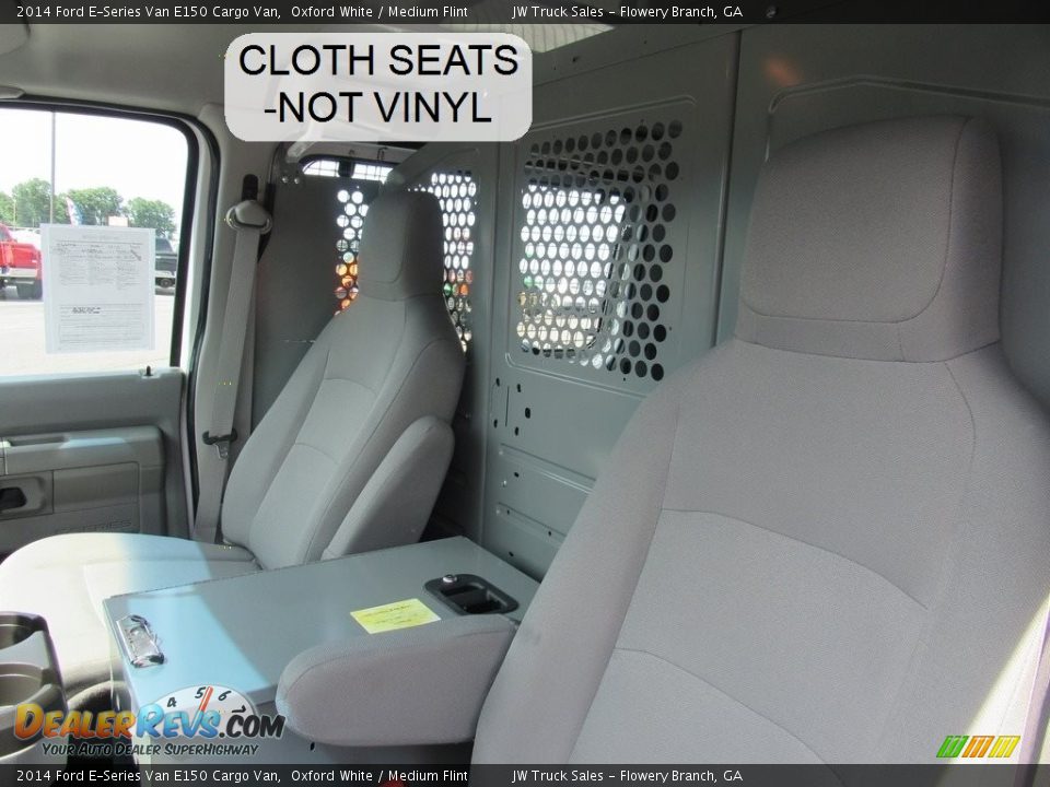 2014 Ford E-Series Van E150 Cargo Van Oxford White / Medium Flint Photo #21