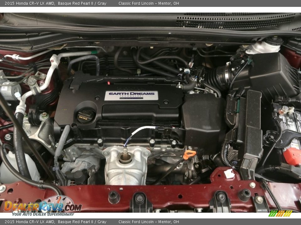2015 Honda CR-V LX AWD Basque Red Pearl II / Gray Photo #23